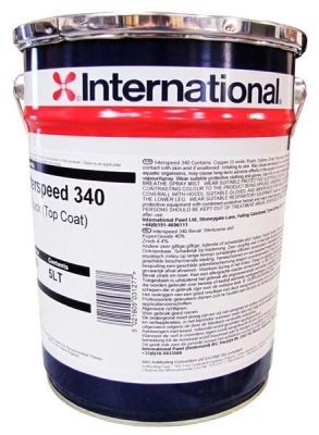Interspeed 340, zwart, 5 liter UITSLUITEND BEROEPSVAART OF EXPORT