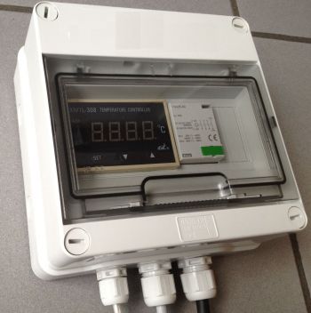 Thermostatgehäuse für das Heizelement, 3 x 400 V, max. 25 A