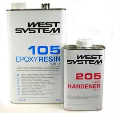 West System Epoxidharz 105 206 Langsame  Harder, Satz 30 kg